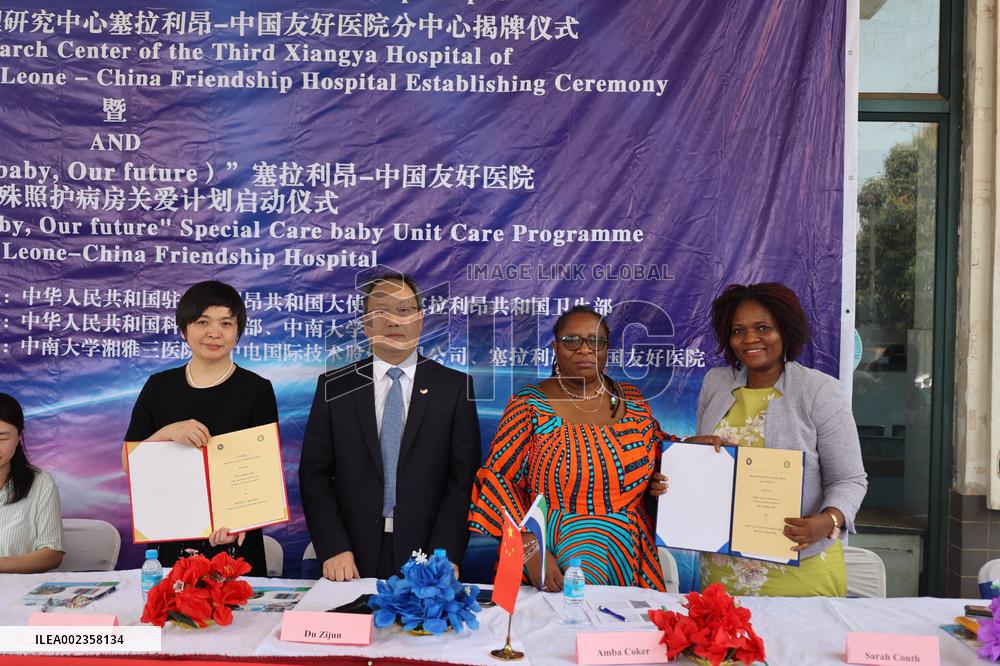 SIERRA LEONE-FREETOWN-CHINA-HOSPITALS-COOPERATION