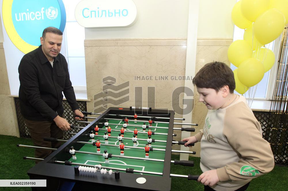Safe space for children opened at Dnipro Central Railway Station