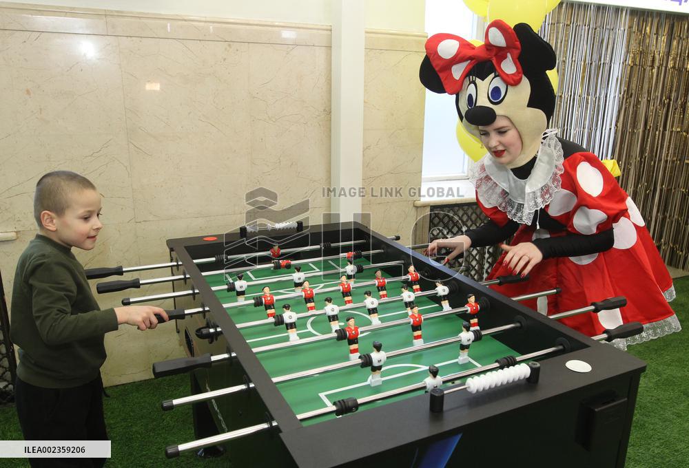 Safe space for children opened at Dnipro Central Railway Station