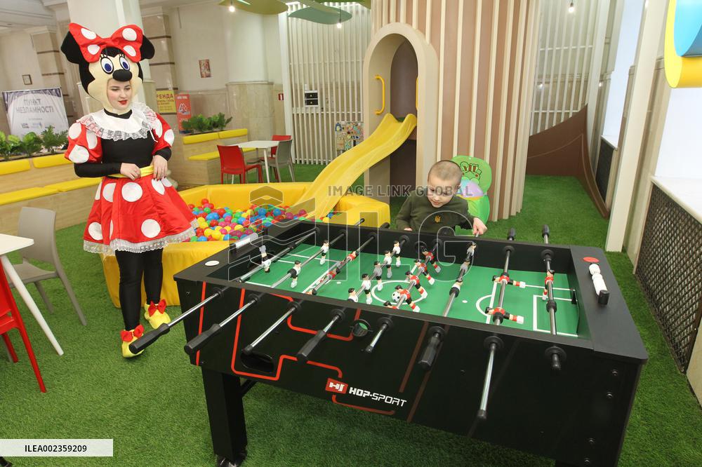 Safe space for children opened at Dnipro Central Railway Station