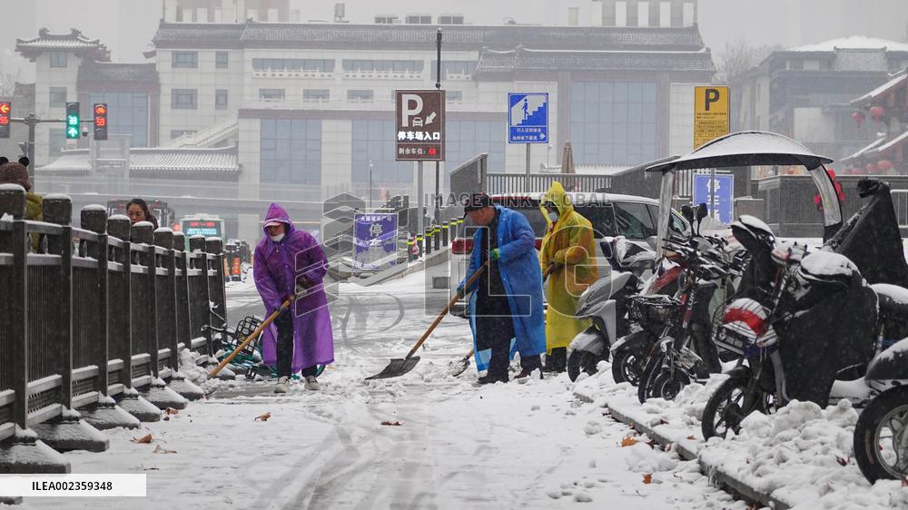 Xi'an Scenic Spots in the Blizzard