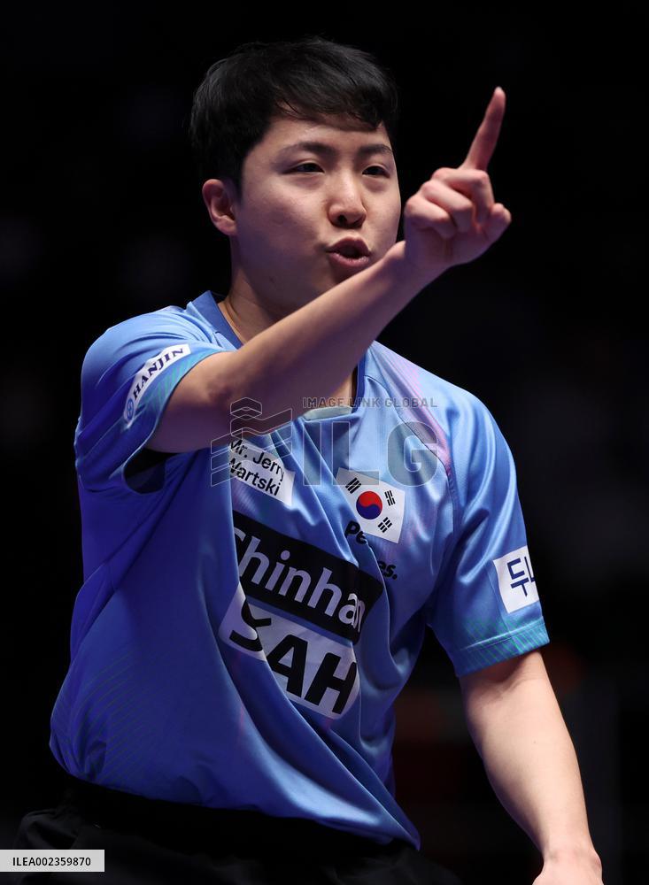 (SP)SOUTH KOREA-BUSAN-TABLE TENNIS-WORLD TEAM CHAMPIONSHIPS FINALS-MEN'S QUARTERFINAL-KOR VS DEN