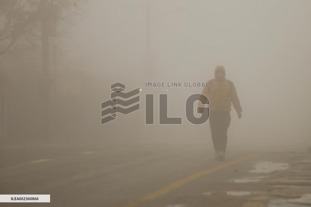 NEPAL-KATHMANDU-FOG