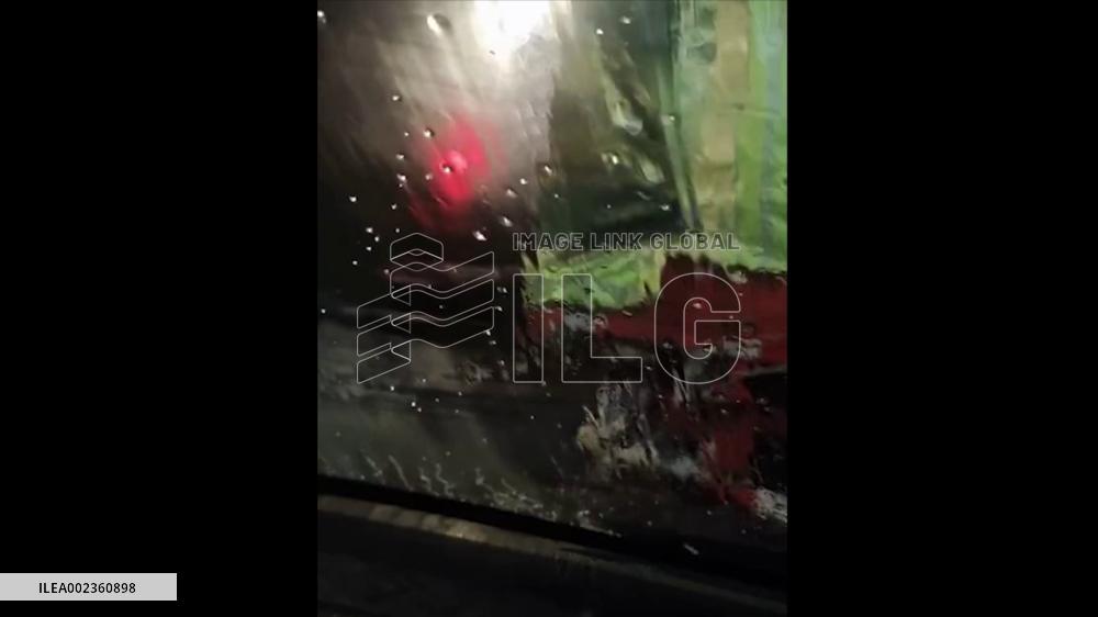 China: Raindrops Turn Into Ice After Falling On Glass Amid Freezing Weather In Hubei