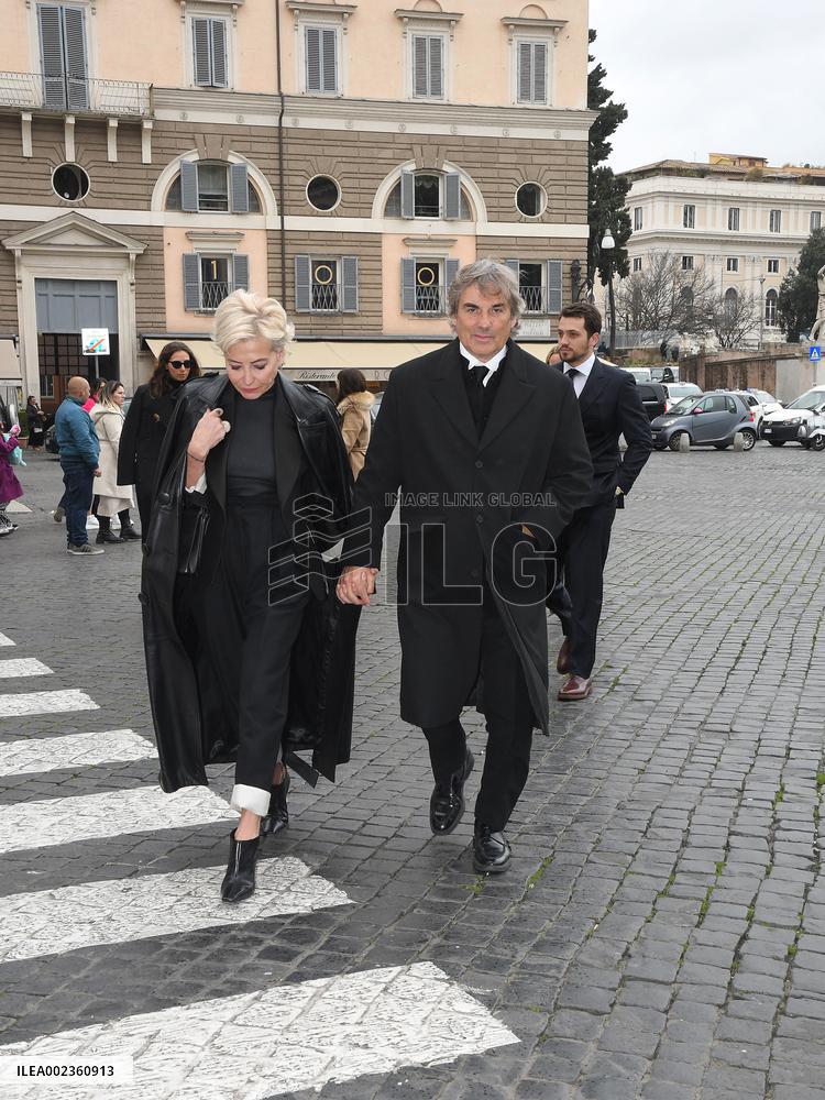 Funeral of Ira von Fürstenberg - Rome