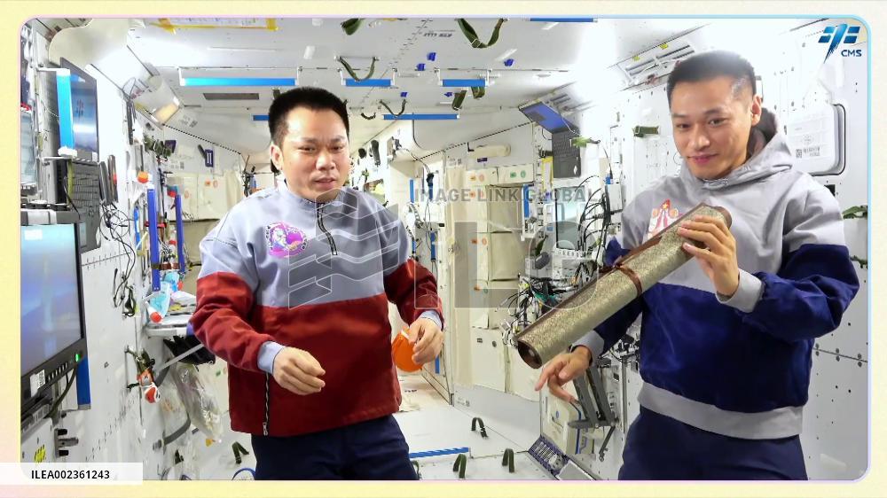 China's space station hosts unconventional painting exhibition