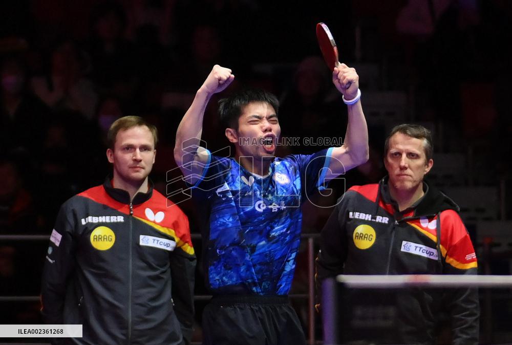 (SP)SOUTH KOREA-BUSAN-TABLE TENNIS-WORLD TEAM CHAMPIONSHIPS FINALS-MEN-QUARTERFINAL-GER VS TPE