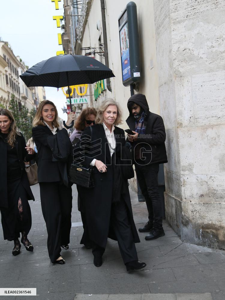 Funeral of Ira von Furstenberg - Rome