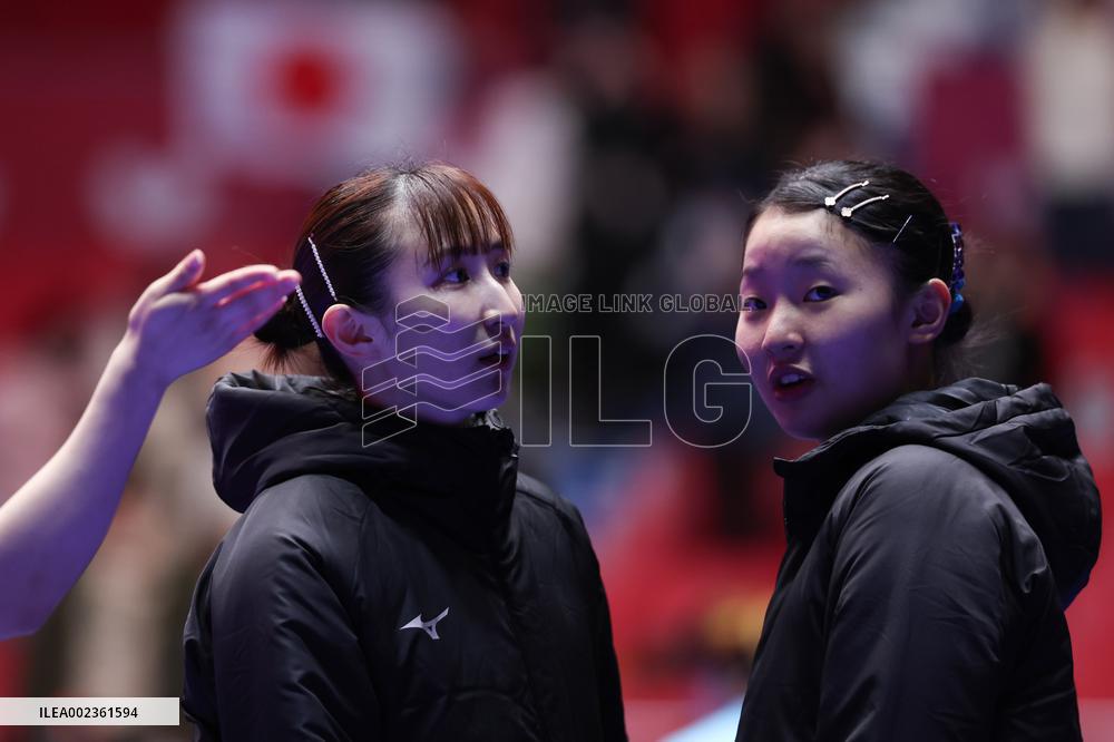 (SP)SOUTH KOREA-BUSAN-TABLE TENNIS-WORLD TEAM CHAMPIONSHIPS FINALS-WOMEN-SEMIFINAL-HKG VS JPN