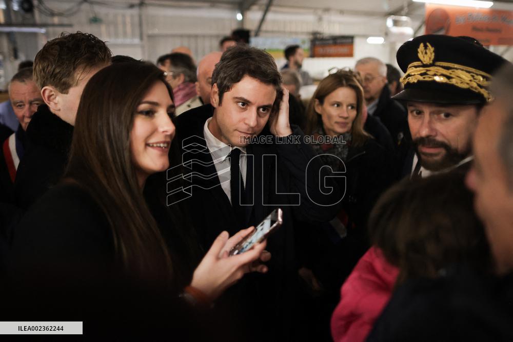 PM Attal on visit in the Charente Maritime department