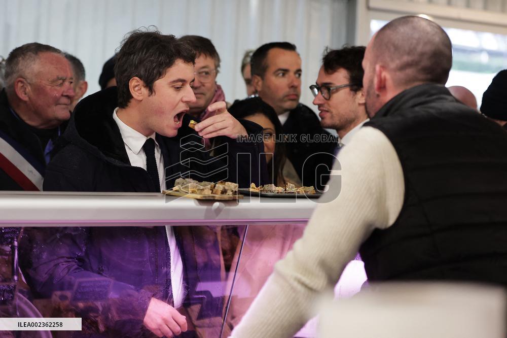 PM Attal on visit in the Charente Maritime department