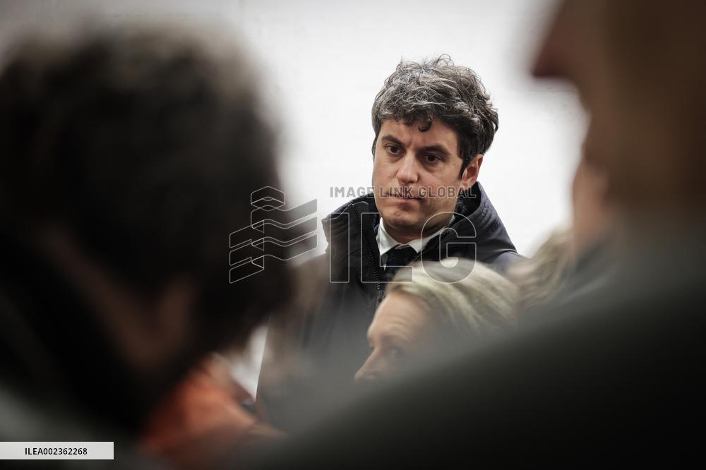 PM Attal on visit in the Charente Maritime department