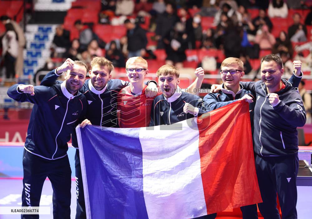 (SP)SOUTH KOREA-BUSAN-TABLE TENNIS-WORLD TEAM CHAMPIONSHIPS FINALS-MEN-SEMIFINAL-FRA VS TPE
