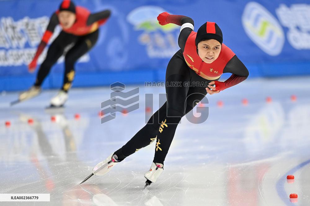 (SP)CHINA-INNER MONGOLIA-HULUN BUIR-14TH NATIONAL WINTER GAMES-SPEEDSKATING (CN)