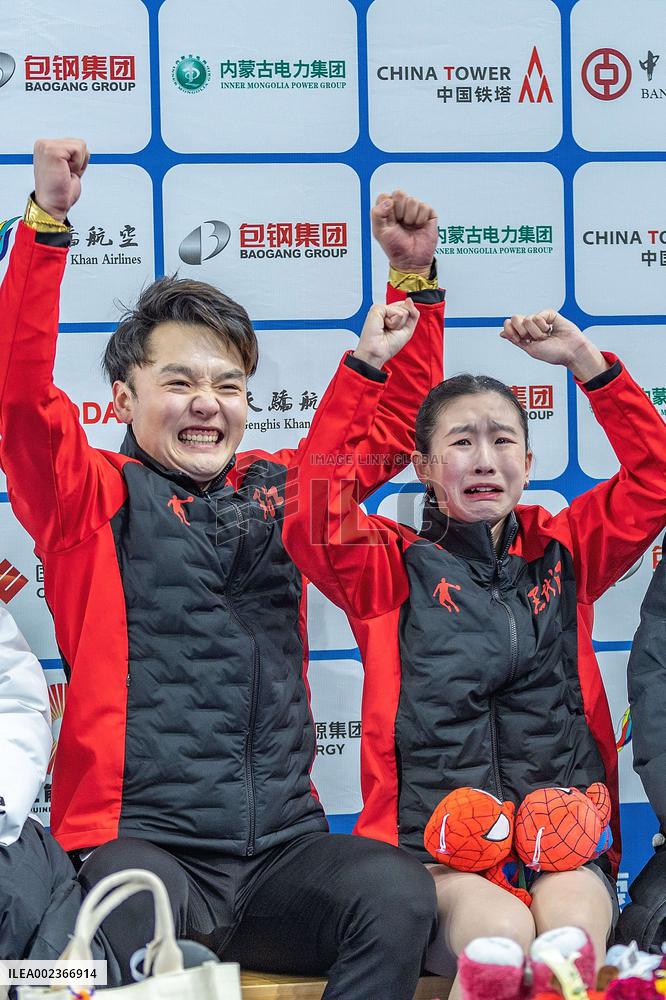 (SP)CHINA-INNER MONGOLIA-HULUN BUIR-14TH NATIONAL WINTER GAMES-FIGURE SKATING-PAIR-SHORT PROGRAM (CN)