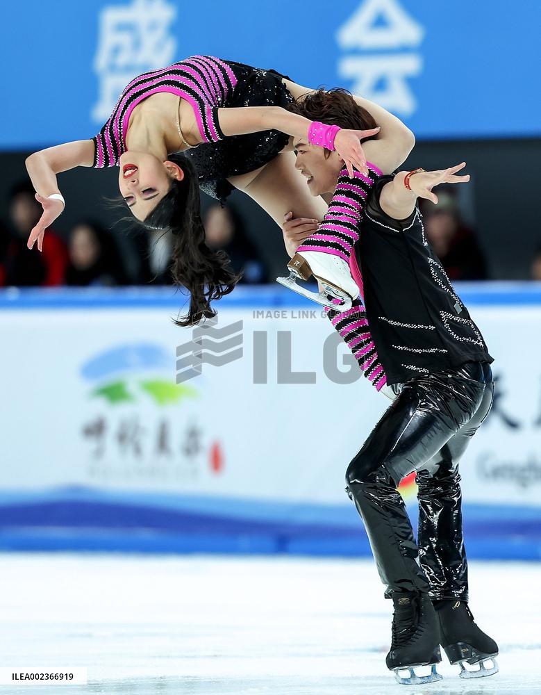 (SP)CHINA-INNER MONGOLIA-HULUN BUIR-14TH NATIONAL WINTER GAMES-FIGURE SKATING-ICE DANCE --RHYTHM DANCE