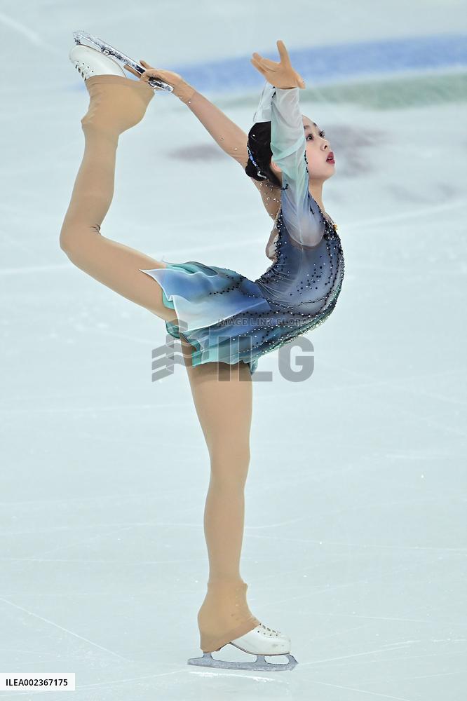 (SP)CHINA-INNER MONGOLIA-HULUN BUIR-14TH NATIONAL WINTER GAMES-FIGURE SKATING-WOMEN-SHORT PROGRAM (CN)