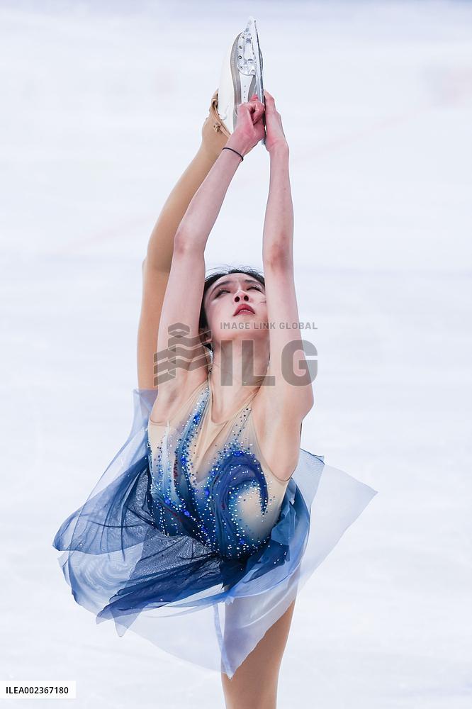 (SP)CHINA-INNER MONGOLIA-HULUN BUIR-14TH NATIONAL WINTER GAMES-FIGURE SKATING-WOMEN-SHORT PROGRAM (CN)