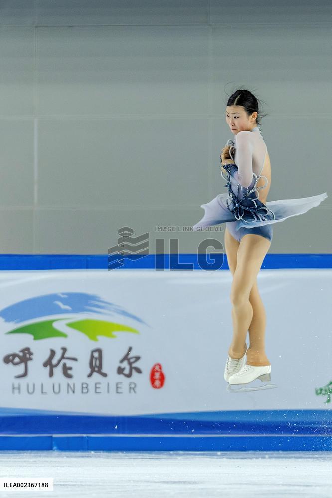 (SP)CHINA-INNER MONGOLIA-HULUN BUIR-14TH NATIONAL WINTER GAMES-FIGURE SKATING-WOMEN-SHORT PROGRAM (CN)