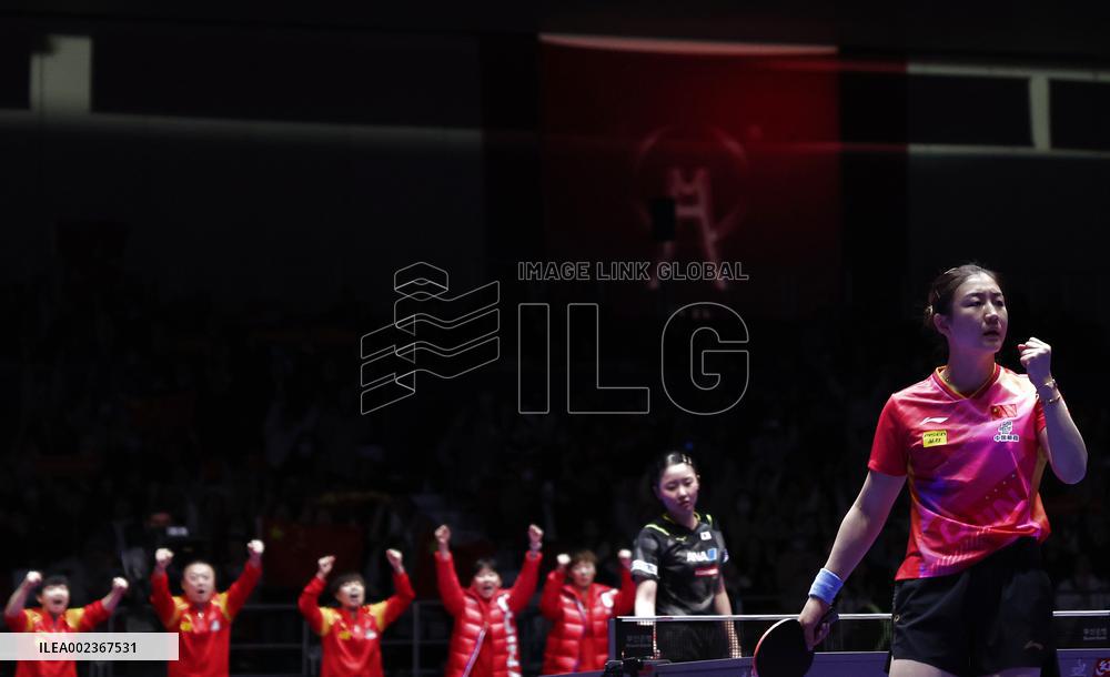 (SP)SOUTH KOREA-BUSAN-TABLE TENNIS-WORLD TEAM CHAMPIONSHIPS FINALS-WOMEN-FINAL-CHN VS JPN