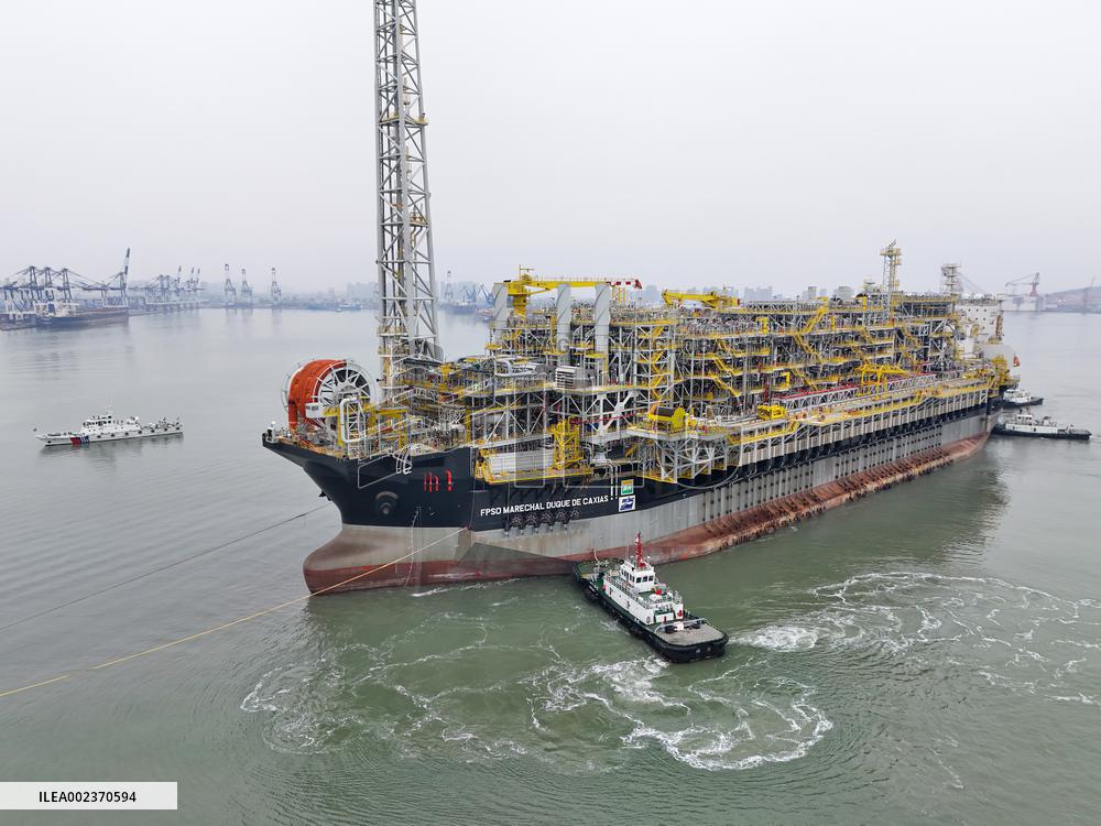 Marechal Duque de Caxias Sets Sail From Yantai