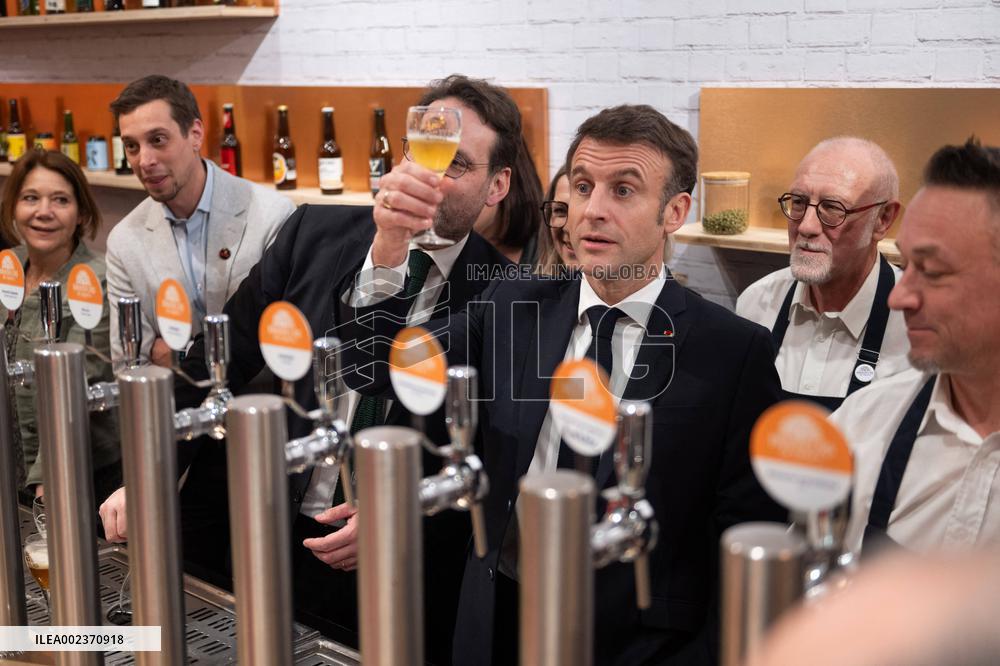 President Macron Visits Agriculture Fair - Paris