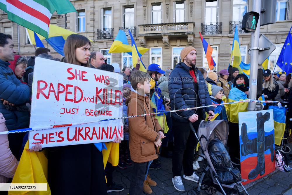 Rally For Ukraine - Strasbourg