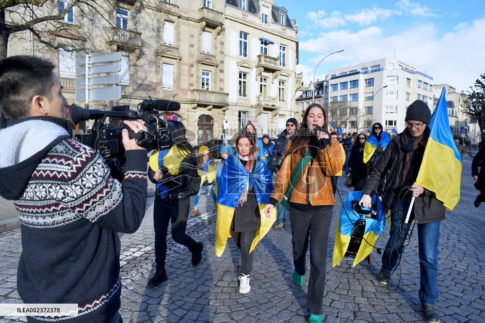 Rally For Ukraine - Strasbourg