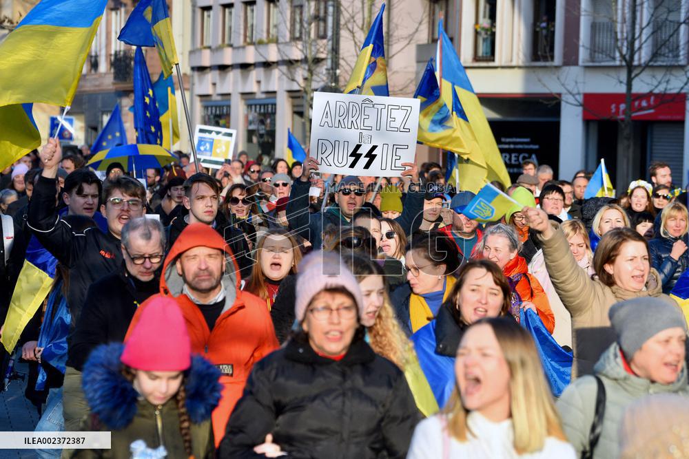 Rally For Ukraine - Strasbourg