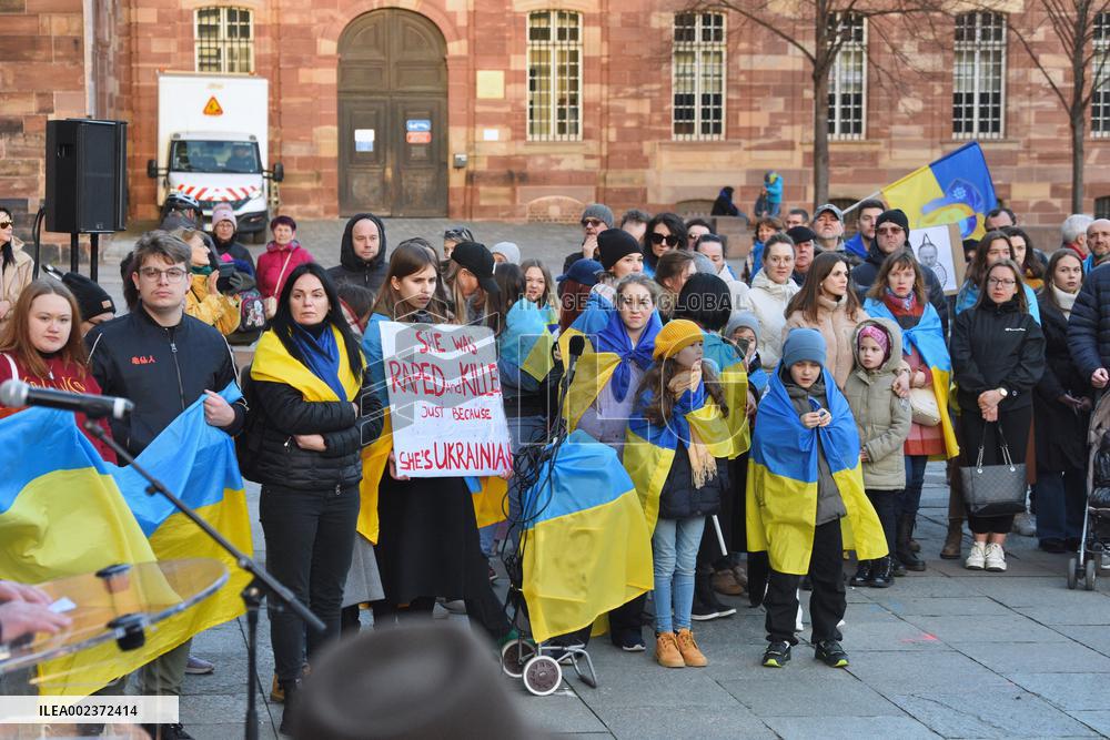 Rally For Ukraine - Strasbourg