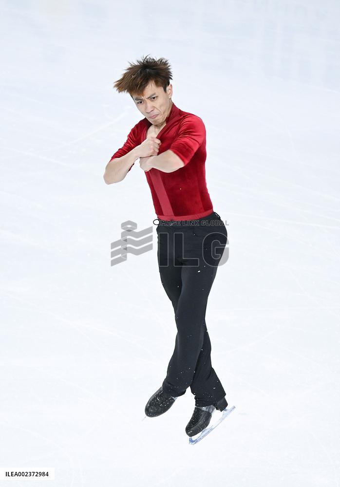 (SP)CHINA-INNER MONGOLIA-HULUN BUIR-14TH NATIONAL WINTER GAMES-FIGURE SKATING-MEN-SHORT PROGRAM (CN)