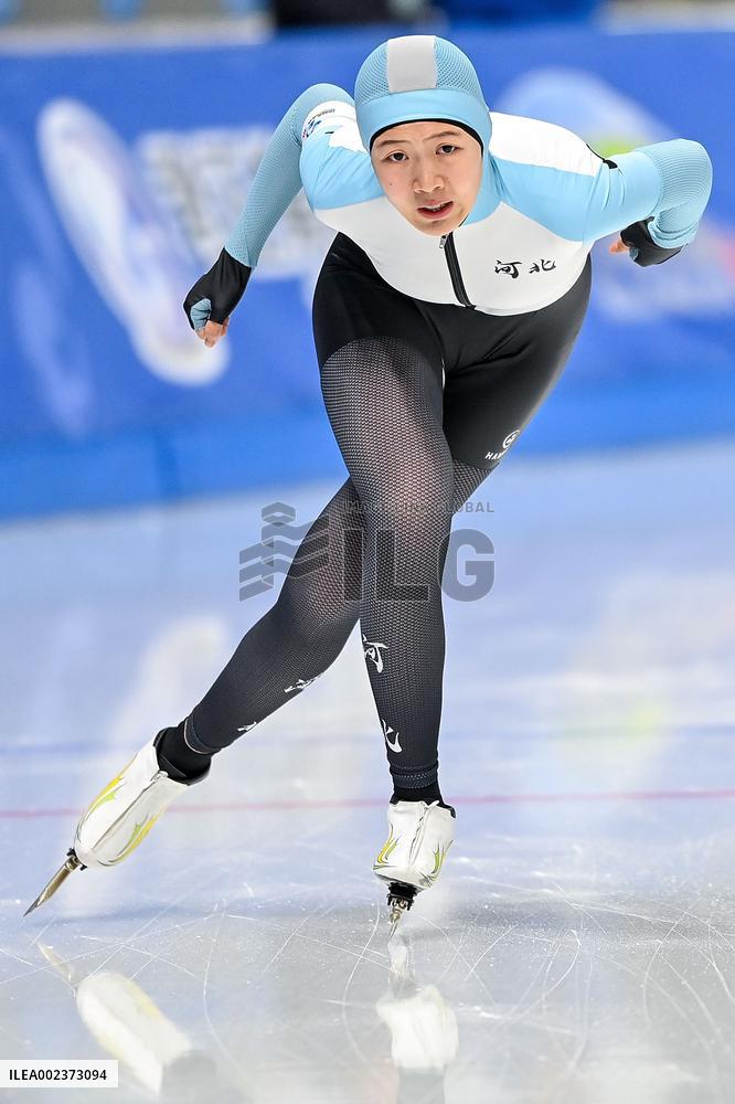 (SP)CHINA-INNER MONGOLIA-HULUN BUIR-14TH NATIONAL WINTER GAMES-SPEEDSKATING (CN)
