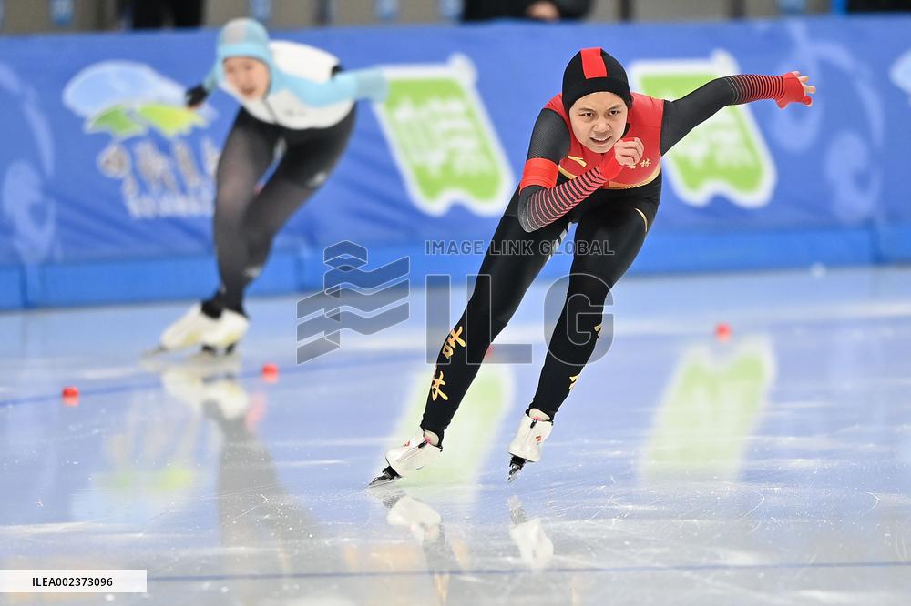 (SP)CHINA-INNER MONGOLIA-HULUN BUIR-14TH NATIONAL WINTER GAMES-SPEEDSKATING (CN)
