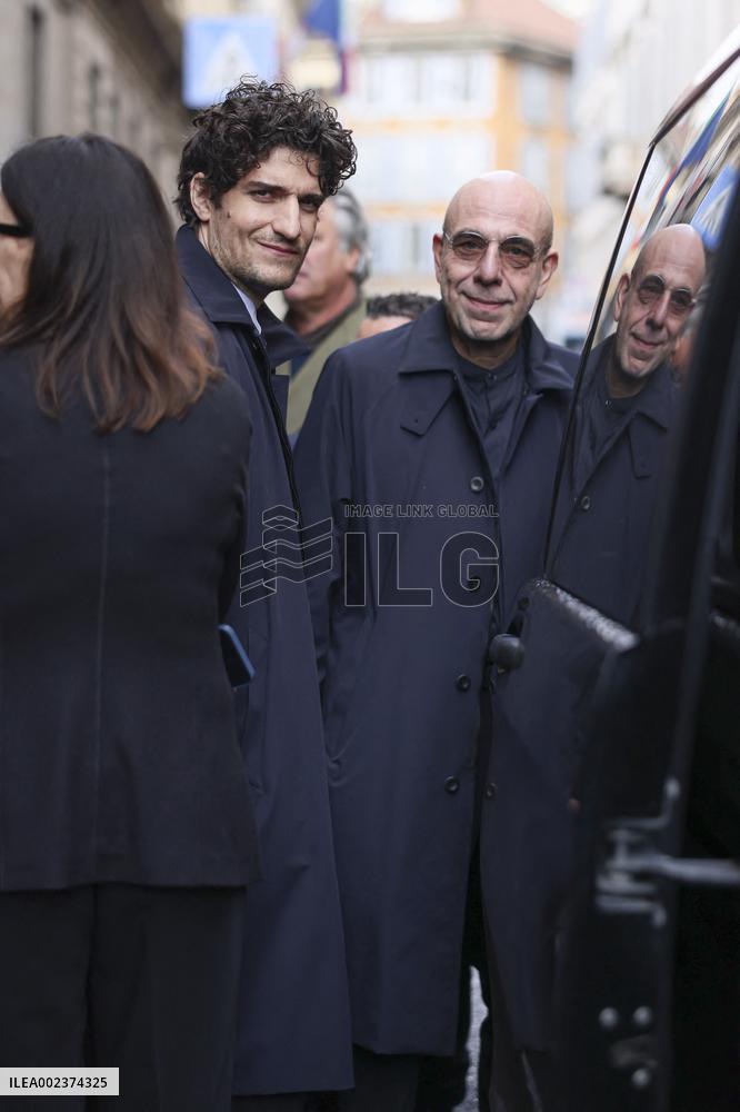 MFW - Celebs Leave Armani