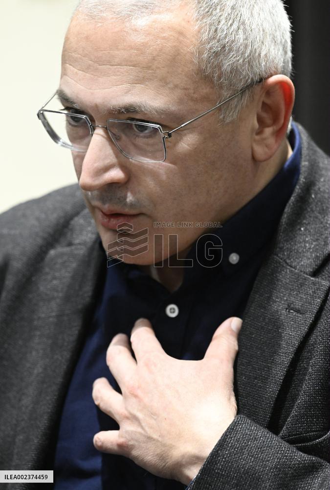 Exiled Russian former oligarch Mikhail Khodorkovsky