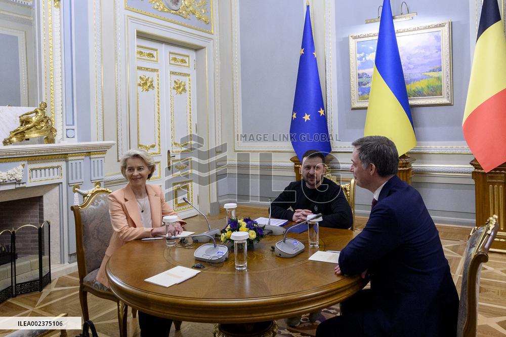 Meeting of Zelenskyy with EC President and PMs of Belgium, Canada and Italy
