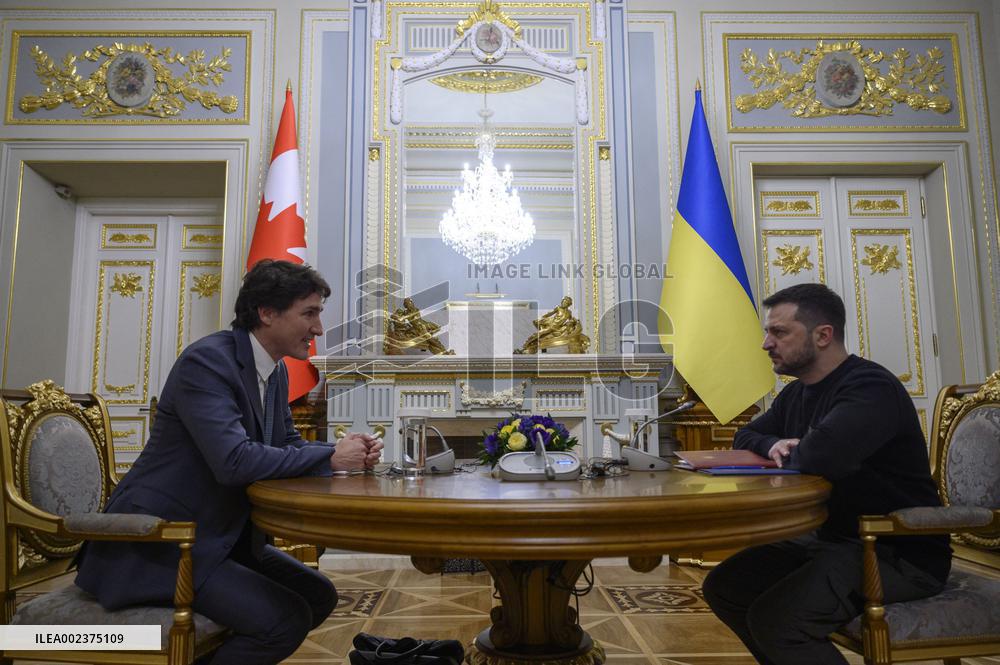 Meeting of Zelenskyy with EC President and PMs of Belgium, Canada and Italy