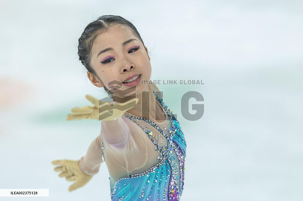 (SP)CHINA-INNER MONGOLIA-HULUN BUIR-14TH NATIONAL WINTER GAMES-FIGURE SKATING-WOMEN-FREE SKATING (CN)