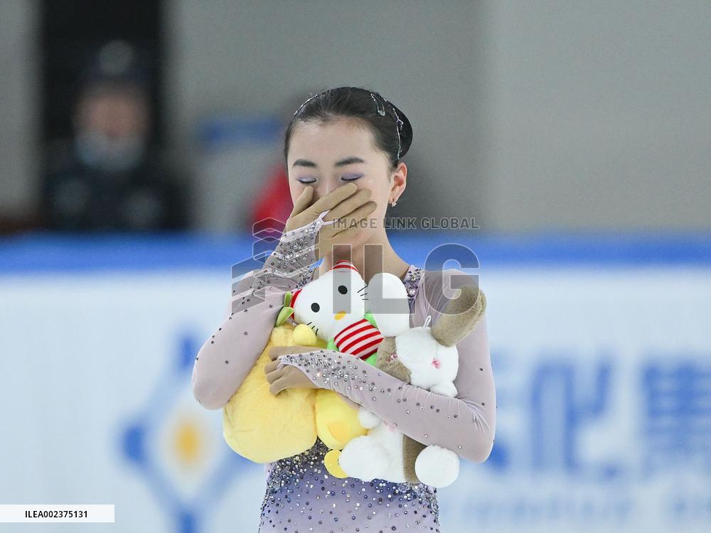 (SP)CHINA-INNER MONGOLIA-HULUN BUIR-14TH NATIONAL WINTER GAMES-FIGURE SKATING-WOMEN-FREE SKATING (CN)
