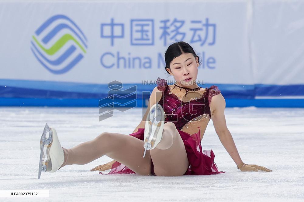 (SP)CHINA-INNER MONGOLIA-HULUN BUIR-14TH NATIONAL WINTER GAMES-FIGURE SKATING-WOMEN-FREE SKATING (CN)