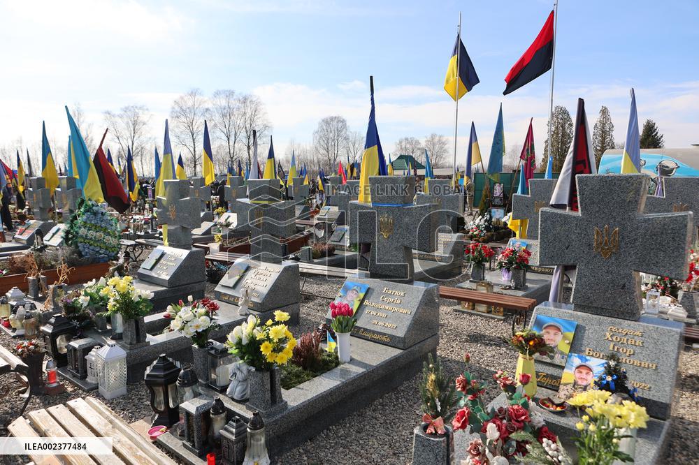 Farewell ceremony for soldier Roman Kornuta in Ivano-Frankivsk