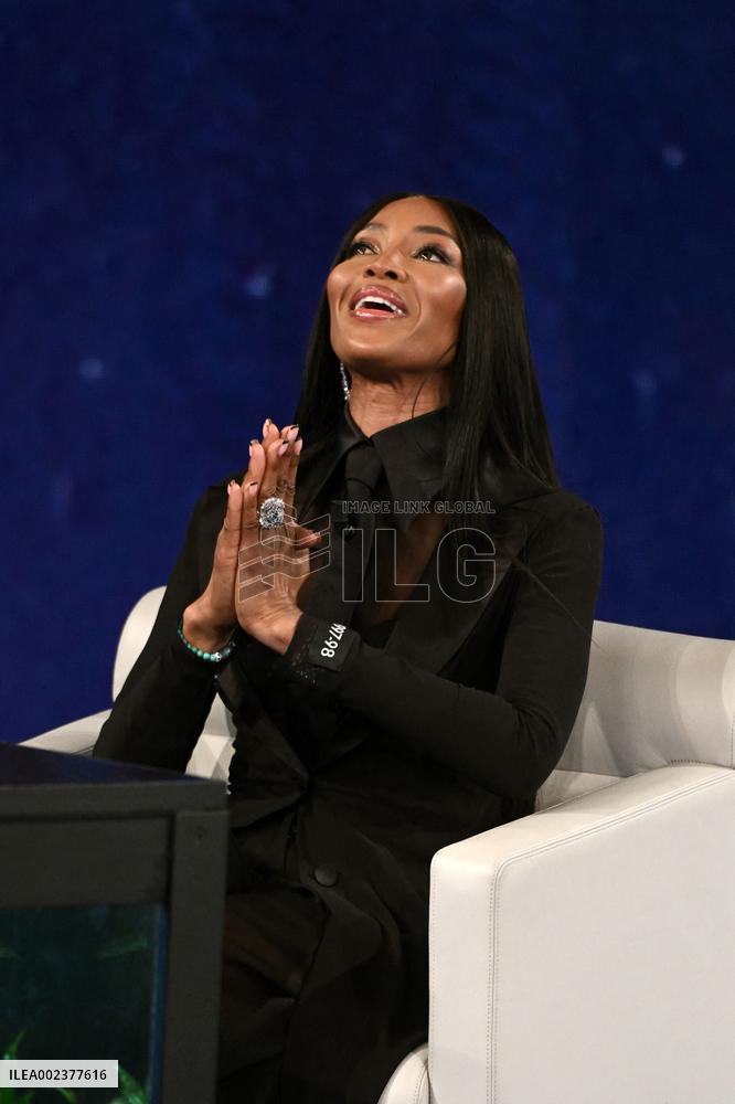 Naomi Campbell On Che Tempo Che Fa TV Show - Milan