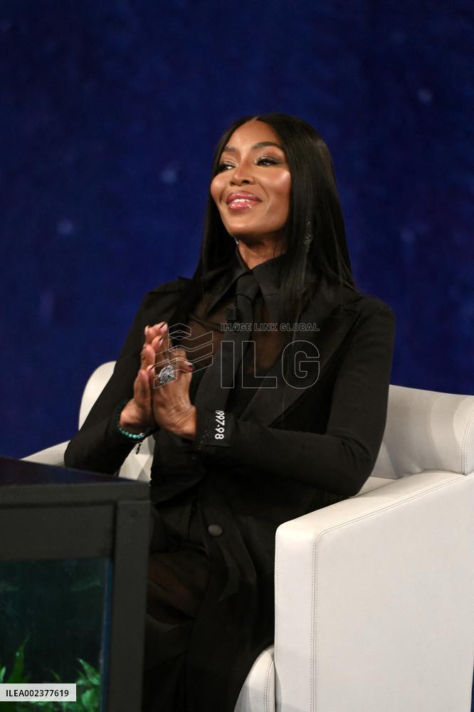 Naomi Campbell On Che Tempo Che Fa TV Show - Milan