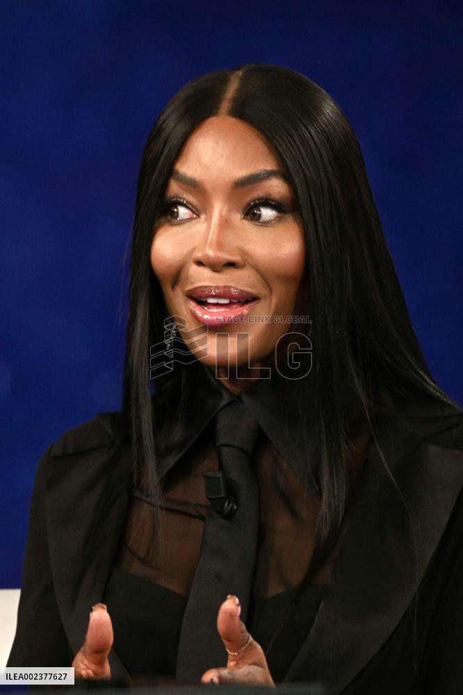 Naomi Campbell On Che Tempo Che Fa TV Show - Milan