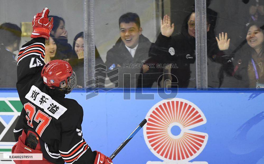 (SP)CHINA-INNER MONGOLIA-HULUN BUIR-14TH NATIONAL WINTER GAMES-JUNIOR MEN'S ICE HOCKEY (CN)