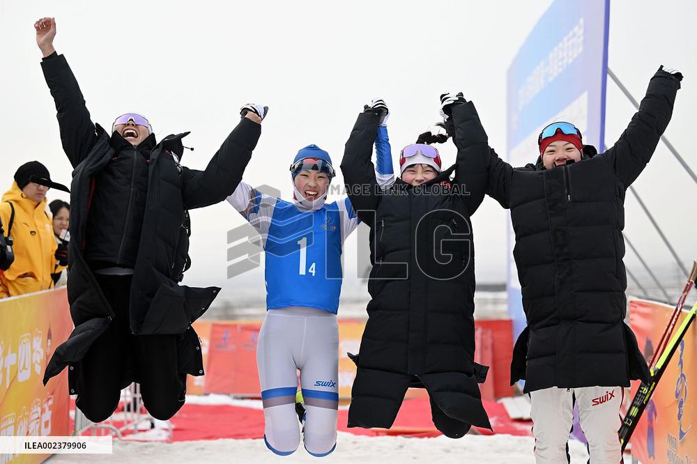 (SP)CHINA-INNER MONGOLIA-ULANQAB-14TH NATIONAL WINTER GAMES-CROSS COUNTRY-JUNIOR WOMEN 4X5KM RELAY (CN)
