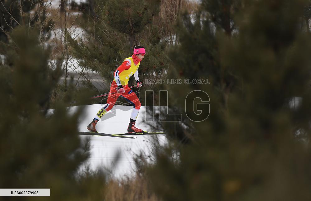(SP)CHINA-INNER MONGOLIA-ULANQAB-14TH NATIONAL WINTER GAMES-CROSS COUNTRY-JUNIOR WOMEN 4X5KM RELAY (CN)