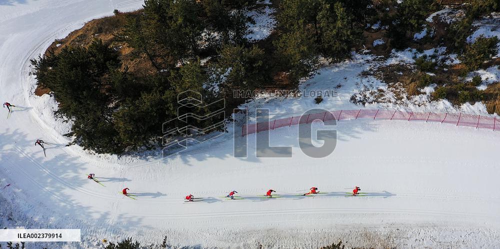 (SP)CHINA-INNER MONGOLIA-ULANQAB-14TH NATIONAL WINTER GAMES-CROSS COUNTRY-JUNIOR WOMEN 4X5KM RELAY (CN)