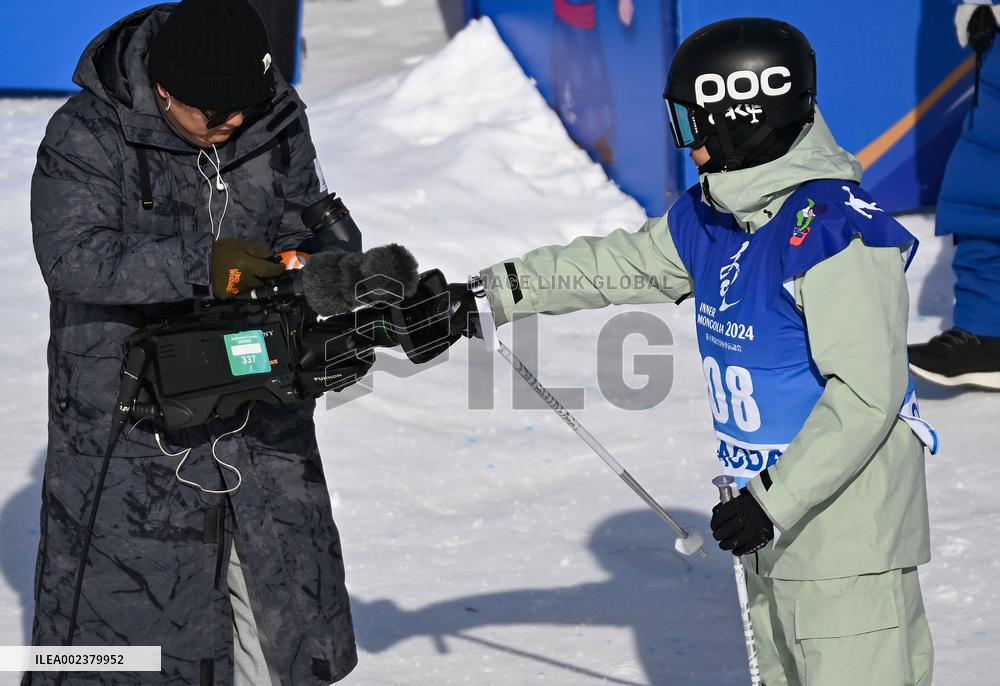 (SP)CHINA-INNER MONGOLIA-HULUN BUIR-14TH NATIONAL WINTER GAMES-FREESTYLE SKIING-HALFPIPE (CN)