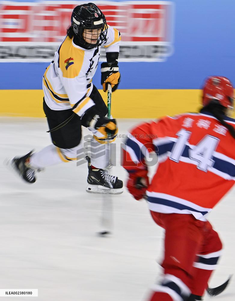 (SP)CHINA-INNER MONGOLIA-HULUN BUIR-14TH NATIONAL WINTER GAMES-ICE HOCKEY-JUNIOR WOMEN (CN)